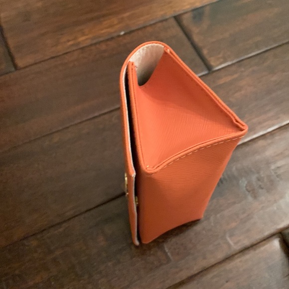 Tory Burch Orange Glasses Case NEW - Picture 5 of 8